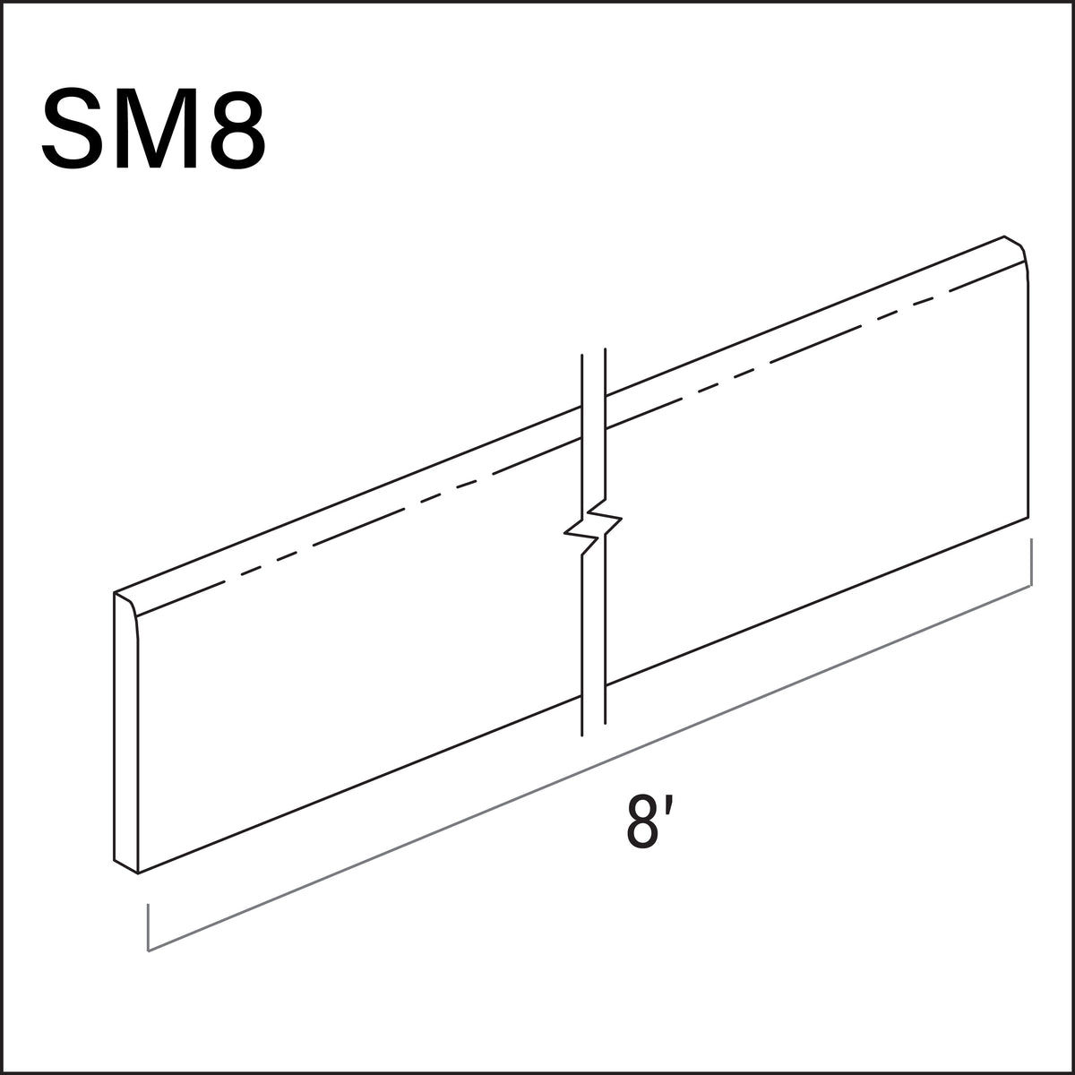 Scribe Molding 8'