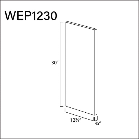 Matching Wall End Panel 12 3/4"W x 30"H x 3/4"T