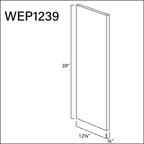 Matching Wall End Panel 12 3/4"W x 39"H x 3/4"T