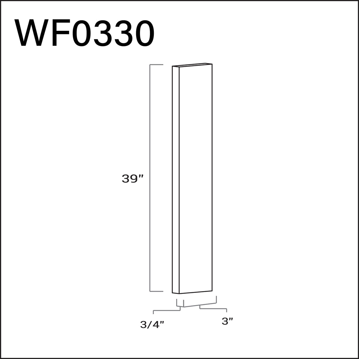 Wall Filler 3"W x 30"L