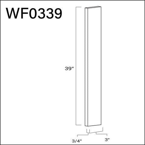 Wall / Base Filler 3"W x 39"L