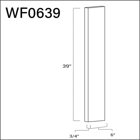 Wall / Base Filler 6"W x 39"L