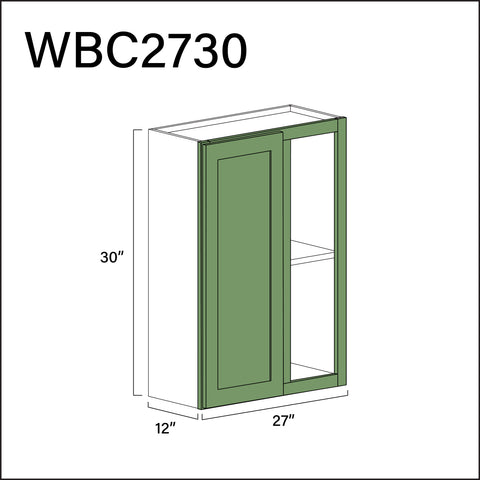 Jade Shaker Wall Blind Corner Cabinet - 27" W x 30" H x 12" D