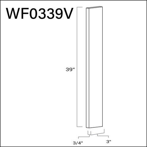 Filler 3"W x 39"L